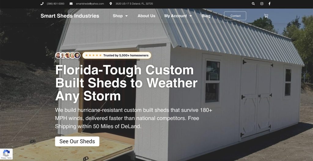 Smart Sheds Industries Homepage