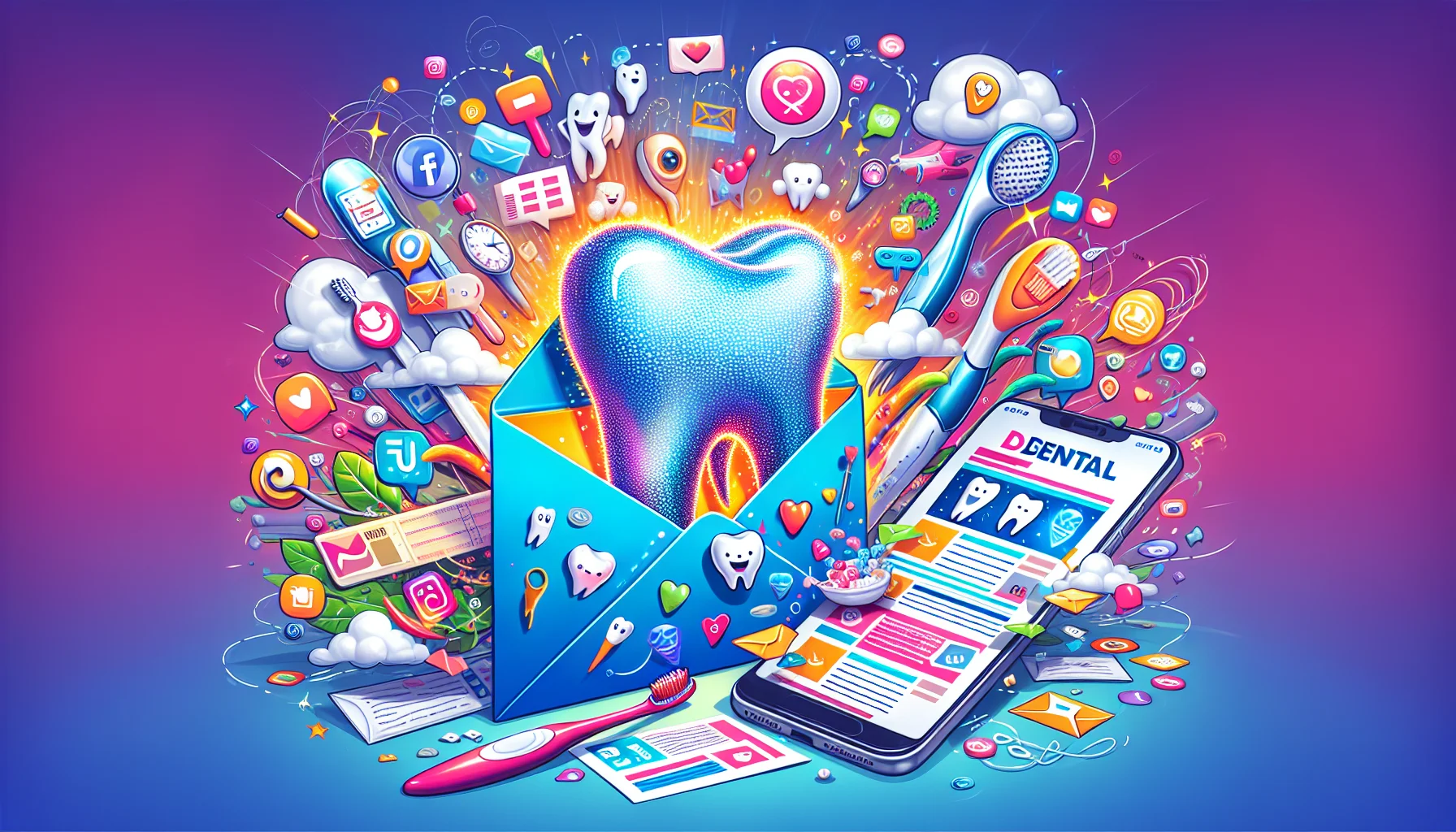Illustration of dental advertising
