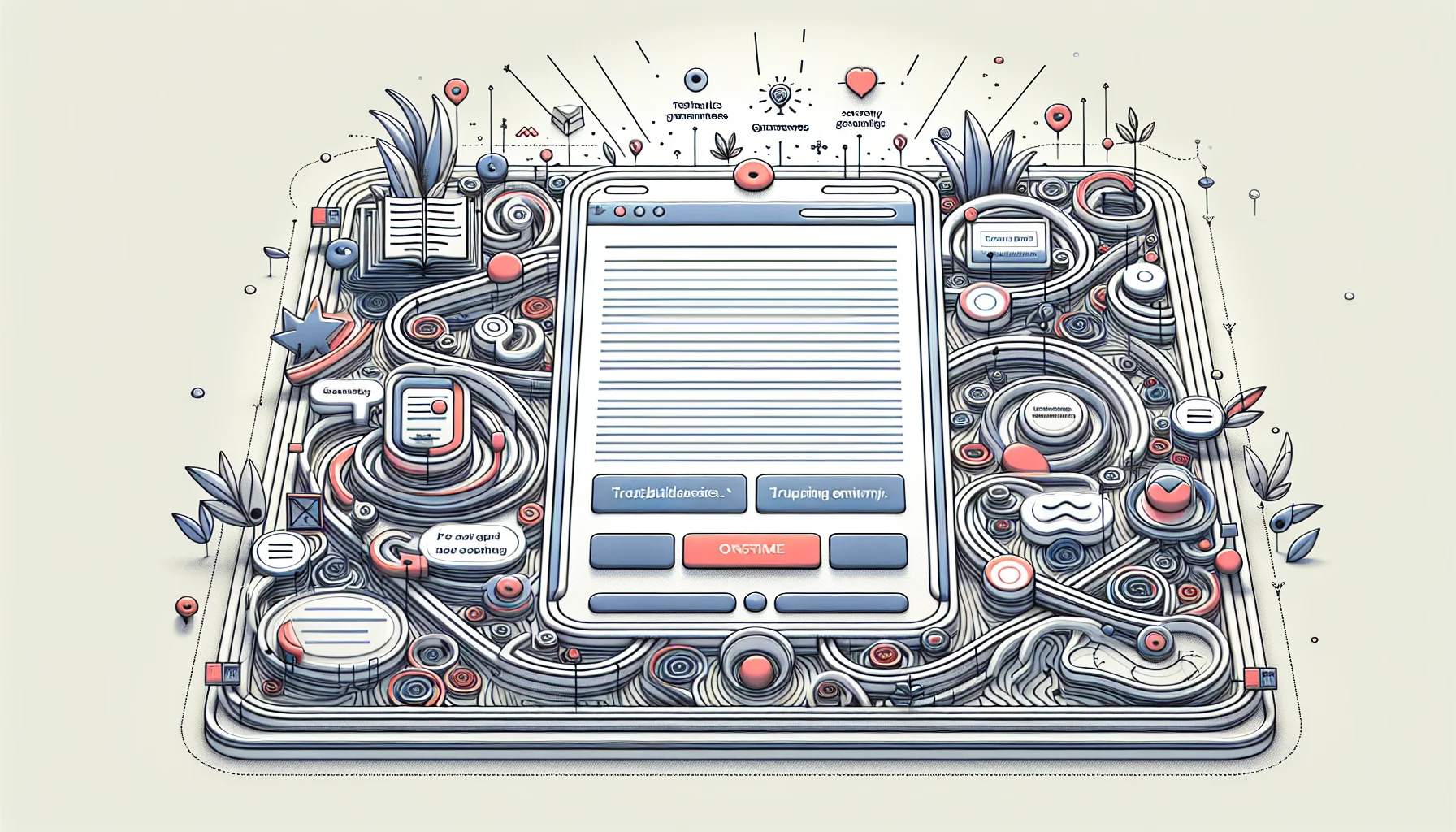 Illustration of optimizing landing pages for conversion