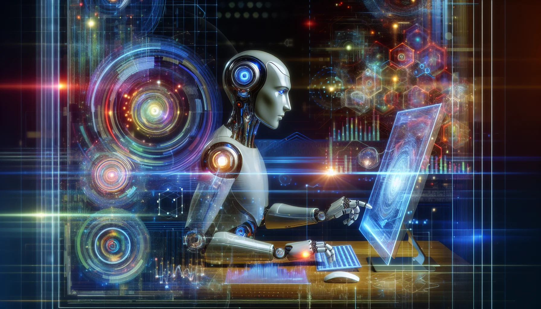 An illustration representing AI and machine learning in user tracking, highlighting their roles in digital marketing.